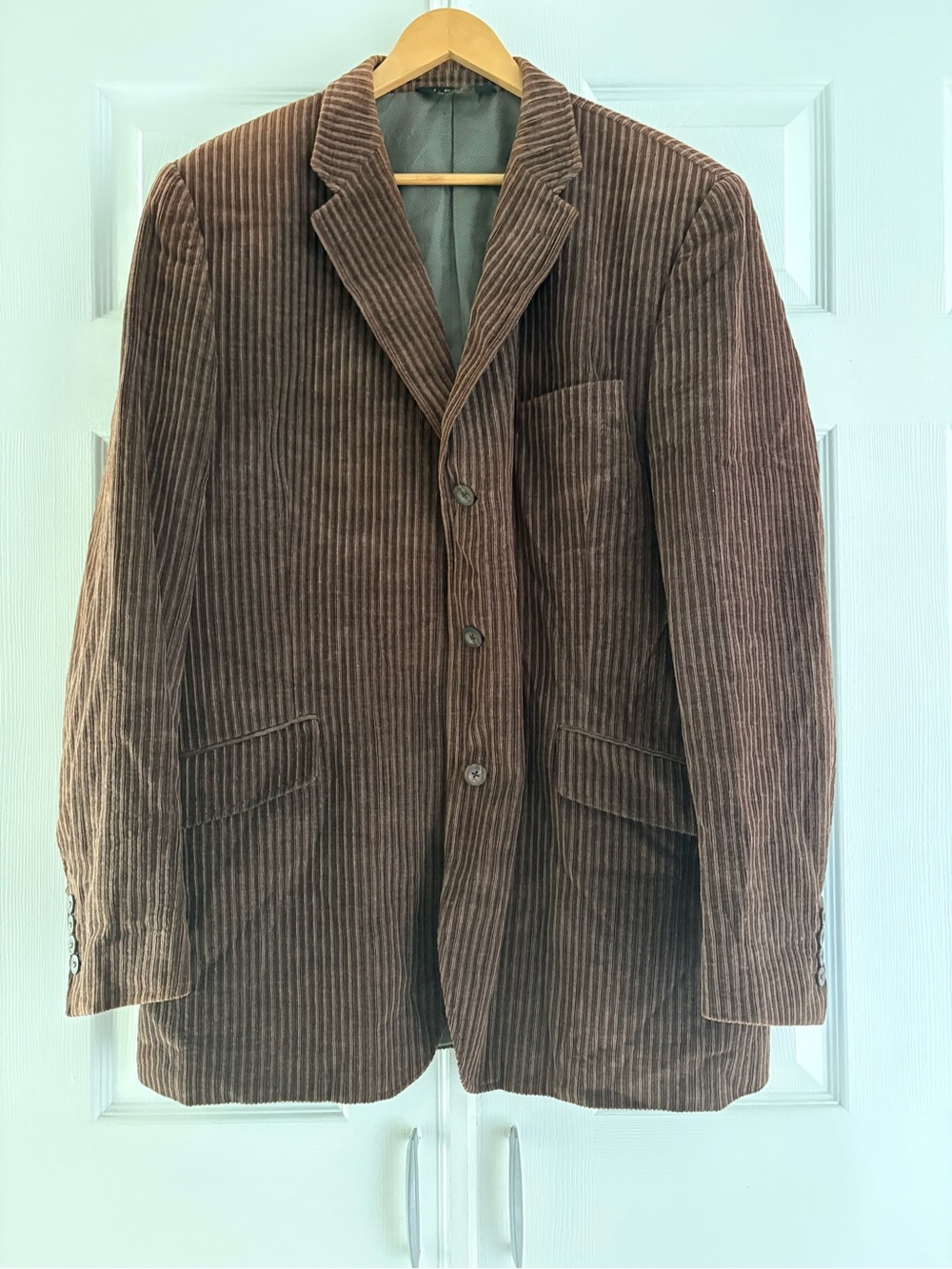 jf j.ferrar Brown Corduroy Sport Coat - Three-Button Blazer